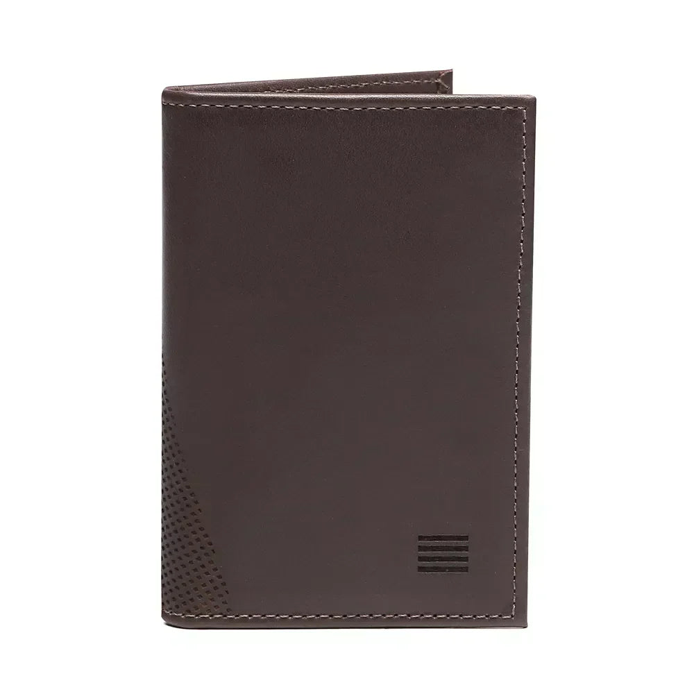 Carteira Masculina Em Couro Marrom - JADE/CAFE